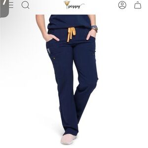Poppy Scrubs’ ‘The Bodie’ Scrub Pants in Navy Blue